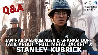 TBIFF23 Jan Harlan Rob Ager  Graham Duff after a screening of Stanley Kubricks FULL METAL JACKET