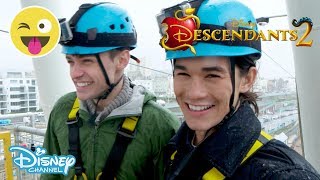 Descendants 2  Thomas Doherty  Booboo Stewart  Ride Challenge 3  Official Disney Channel UK