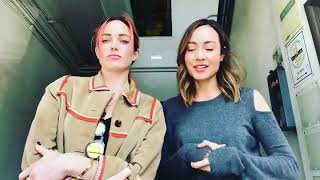 Caity Lotz with Courtney Ford on her Instagram