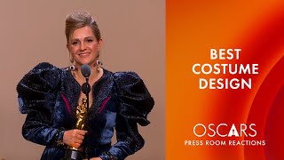 Best Costume Design  Poor Things  Holly Waddington  Oscars 2024 Press Room Speech