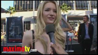 Talulah Riley on shooting with Leonardo DiCaprio Inception Premiere