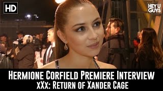 Hermione Corfield Premiere Interview  xXx Return of Xander Cage