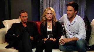 EW interview with Anna Paquin Alexander Skarsgrd and Stephen Moyer at Comic Con