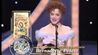 Bernadette Peters wins 1999 Tony Award for Best Actress in a Musical