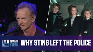 Why Sting Left the Police 2016