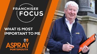 Aspray  Franchisee Focus  Phil Bray  What is most important to me