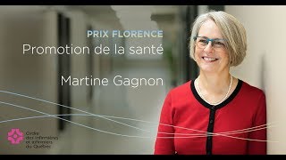 Martine Gagnon laurate du prix Florence Promotion de la sant 2018