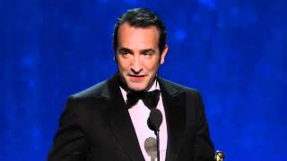 Jean Dujardin Wins Best Actor 2012 Oscars