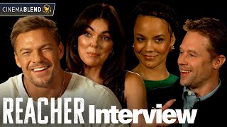 Reacher Season 2 Interviews With Alan Ritchson Serinda Swan Shaun Sipos and Maria Sten