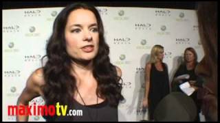 GINA HOLDEN on SAW 3D at XBOX 360 Launch of HALO REACH