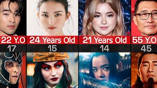 Avatar The Last Airbender Characters Ages VS Real Life Ages