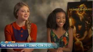 The Hunger Games Willow Shields  Amandla Stenberg Talk DVD Release