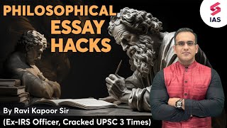 Philosophy Essay Made Easy  UPSC Answer Writing Masterclass by Ravi Kapoor sir