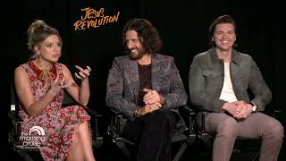 Jesus Revolution Movie cast Jonathan Roumie Joel Courtney and Anna Grace Barlow