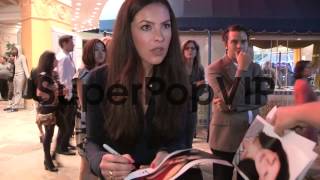 Sasha Barrese greets fans while departing The Hangover II