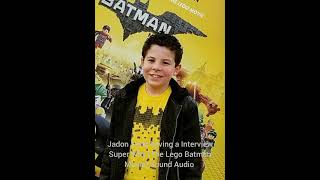 Jadon Sand having a Interview Super Why The Lego Batman Movie Sound Audio