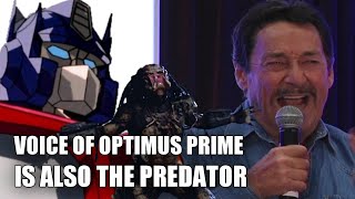 Voice of Optimus Prime is also The Predator vocalizations by Peter Cullen