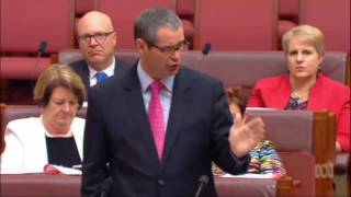 Labors Senator Stephen Conroy calls it a day in unusual fashion