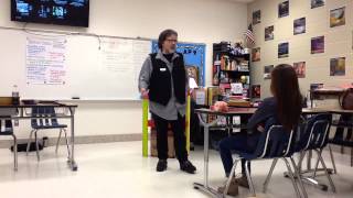 3 Shakespeare in the Classroom  Brooke Perry and Wesley Thompson at Florence Freshman Center