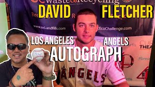 Los Angeles Angels DAVID FLETCHER Autograph Signing at Brea Civic Center MLB Baseball  Rookie Card