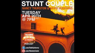 Ep 23 Table Talk Podcast Professional Stunt Couple  Nancy Thurston  David Huggins