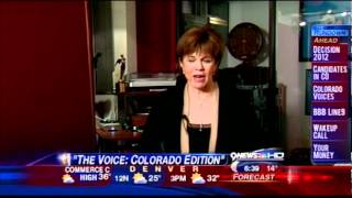 Maggie Roswell Rayle  The Voice Interview 9News Denver