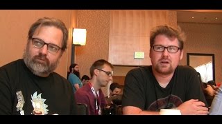 Rick and Morty Interview Dan Harmon Justin Roiland Ryan Ridley SDCC 2015