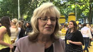 Minions Janet Healy London Movie Premiere Interview  ScreenSlam