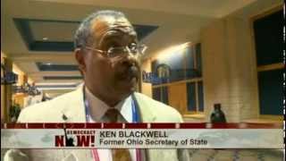 ExOhio Secretary of State Ken Blackwell Questioned on Vote Suppression From 04 to ID Laws