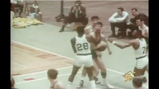 Jim Barnes Celtics Punches Dale Schlueter Warriors Right in the Kisser 196869