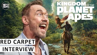 Kingdom of the Planet of the Apes  UK Premiere Interview  Kevin Durand demonstrates the voice