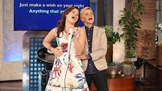 Katie Lowes Special Gift from Ellen