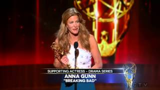 Anna Gunn wins an Emmy for Breaking Bad 2014