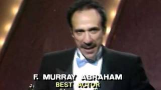 F Murray Abraham winning Best Actor