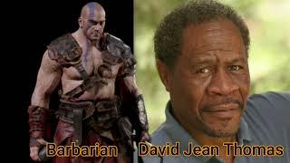 Character and Voice Actor  Diablo II Resurrected  Barbarian  David Jean Thomas
