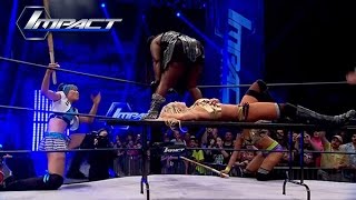KO Title Match Between Taryn Terrell and Awesome Kong Interrupted Apr 24 2015