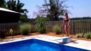 Taryn Terrell Tiffany WWE TNA ECW Playboy diving with Judy