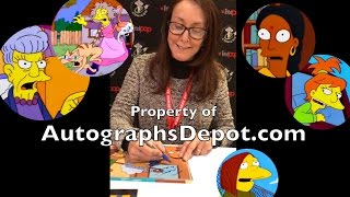 The wonderful Simpsons voiceover actress Tress MacNeille private autograph signing Seattle 17
