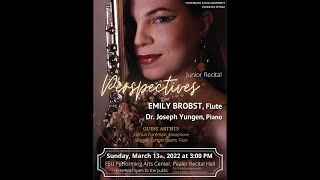 Junior Recital  Emily Brobst flute