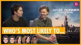 Maze Runner Cast Whos Most Likely  with Dylan OBrien and Thomas BrodieSangster
