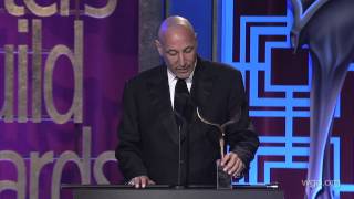 Sam Simons funny touching Writers Guild Awards Valentine Davies acceptance speech