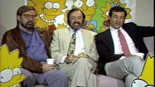The Simpson Matt Groening James Brooks and Sam Simon With Barry Roskin Blake 1990