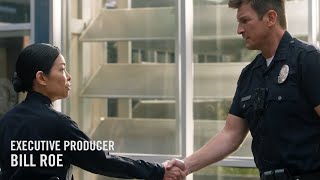 Officer John Nolan receives the golden ticket  The Rookie S05E01