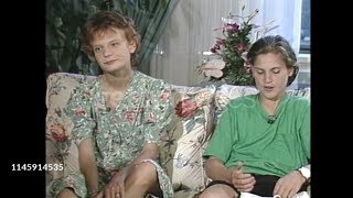 Young Joaquin Phoenix and Martha Plimpton Interview 1989