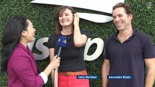 Emily Mortimer and Alessandro Nivola  US Open Now Interview