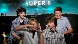 Super 8  Exclusive Joel Courtney Ryan Lee Riley Griffiths and Zach Mills Interview