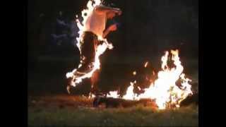 This is a fire stunt coordinated by Roy Farfel