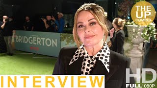 Polly Walker on Bridgerton season 2 Portia Baroness Featheringto at London premiere