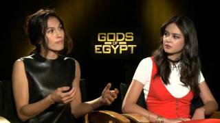 Gods of Egypt Elodie Yung Hathor  Courtney Eaton Zaya Exclusive Interview  ScreenSlam