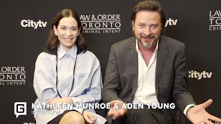 Aden Young and Kathleen Munroe on Law  Order Toronto Criminal Intent  Interview